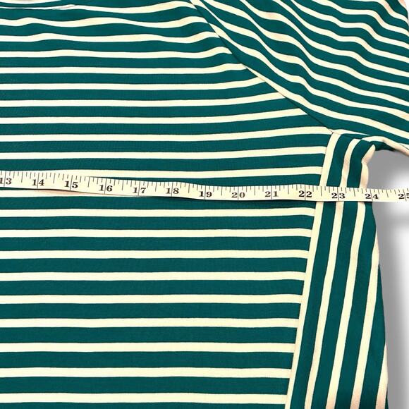 Chico's Ponte Knit Tunic Women's Size 3 (XL) Jade Abstract Stripe Comfort Office - Picture 5 of 6